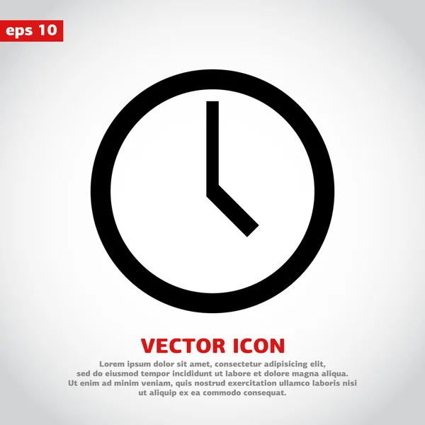 Reloj icono de diseño — Archivo Imágenes Vectoriales