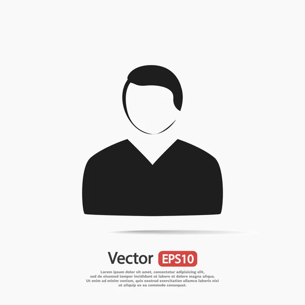 Icono del hombre de negocios — Vector de stock