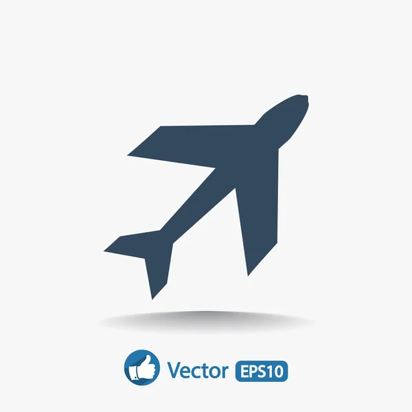 Desenho do símbolo do avião — Vetor de Stock