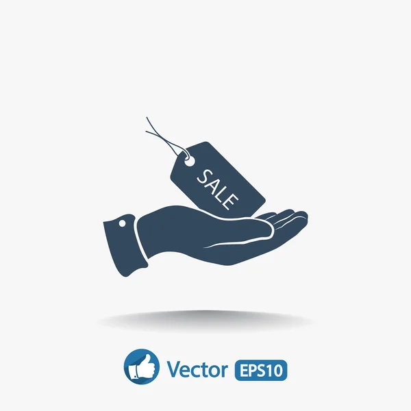 Verkoop label pictogram design — Stockvector