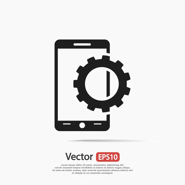 Mobiele smartphone pictogram — Stockvector