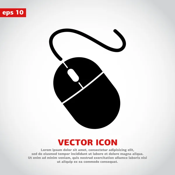 Icono del ratón ordenador — Vector de stock