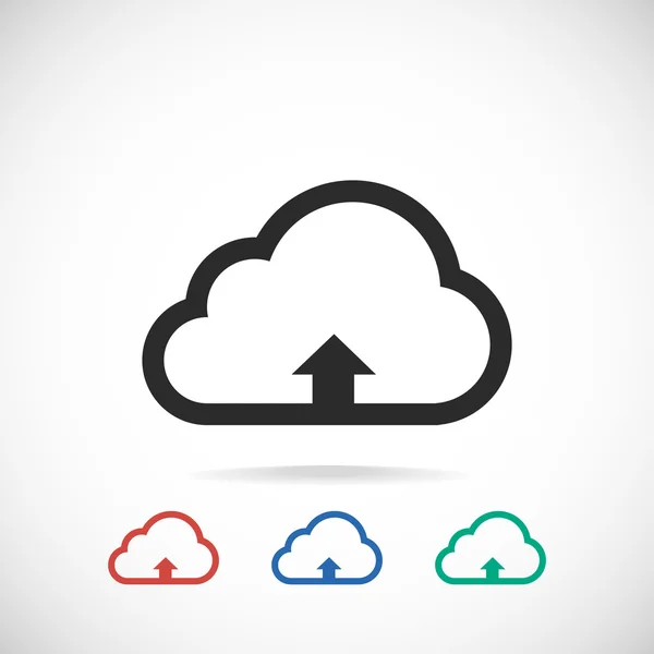 Ícone de upload de nuvem —  Vetores de Stock