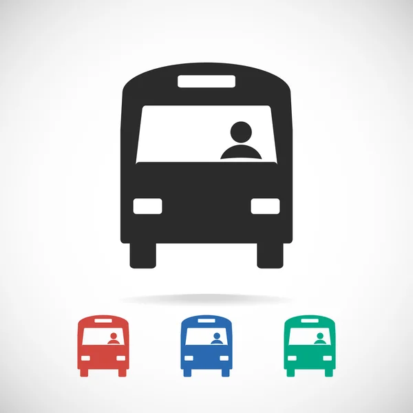 Diseño de icono de autobús — Vector de stock