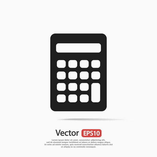 Design de ícone de calculadora — Vetor de Stock