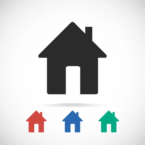 Flat House icon. — Stock Vector