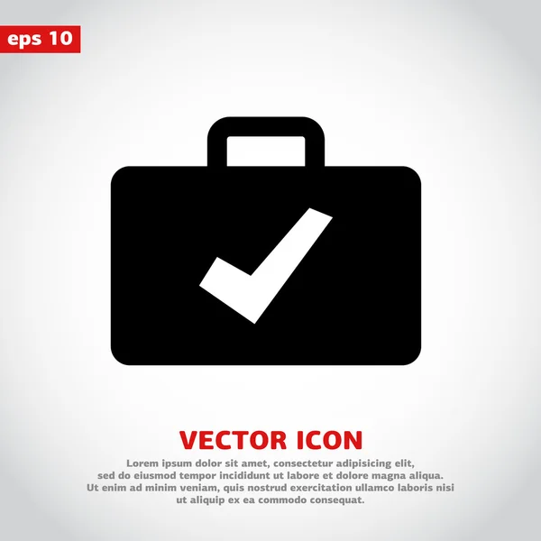 Diseño del icono del maletín — Vector de stock