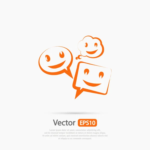 Icono de burbujas de voz — Vector de stock