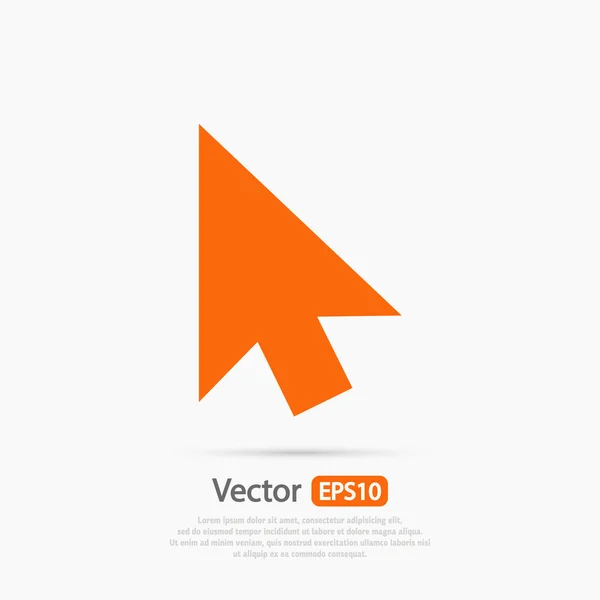 Diseño del icono del cursor — Vector de stock