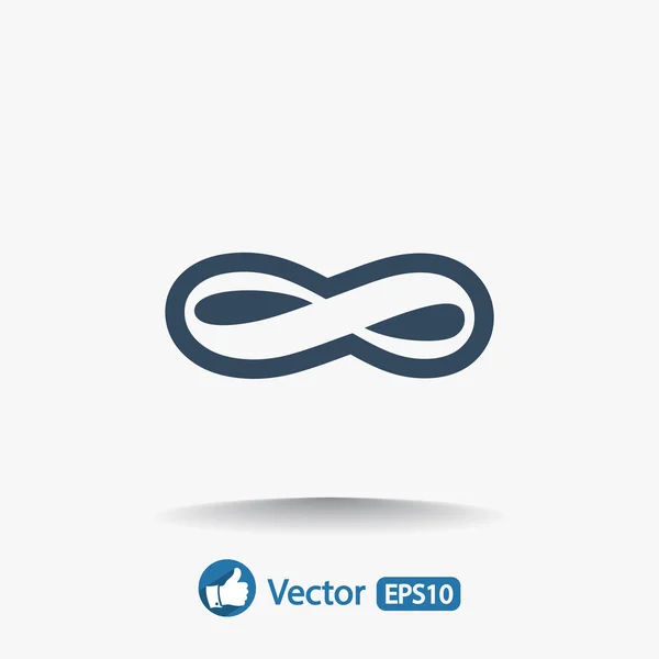 Onbegrensde symboolpictogram — Stockvector