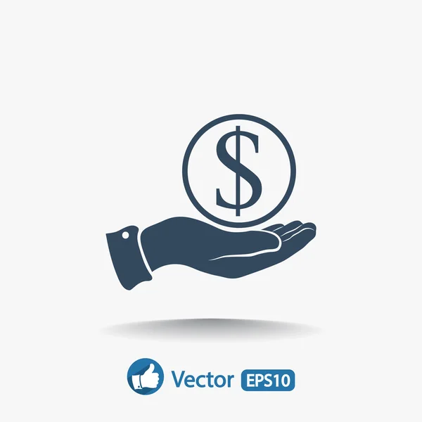 Ahorrar dinero icono — Vector de stock