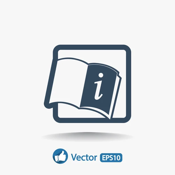 Icono de libro abierto — Vector de stock