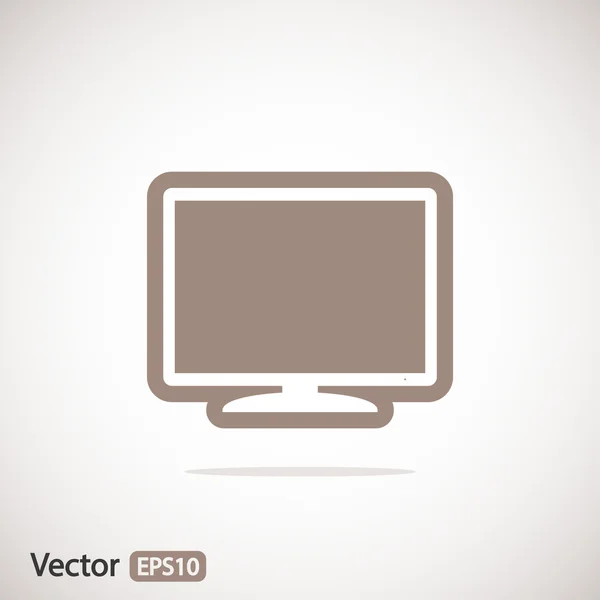 Diseño del icono del monitor — Archivo Imágenes Vectoriales