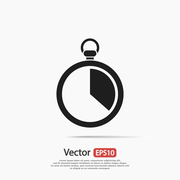 Stoppur ikon design — Stock vektor