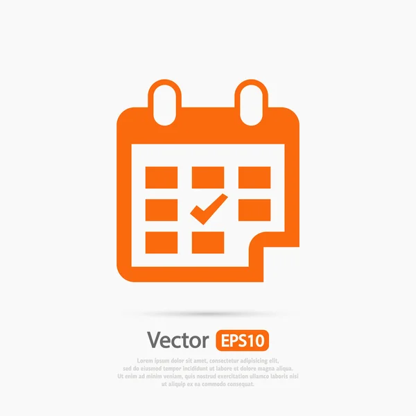 Diseño de icono de calendario — Vector de stock