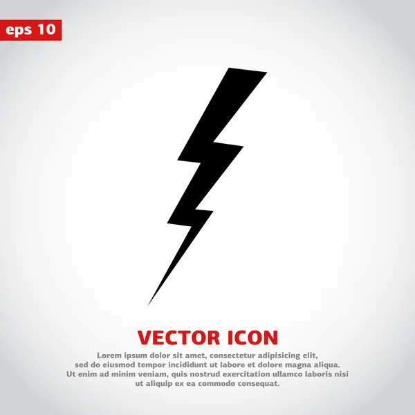 Lightning icon design — Stock Vector