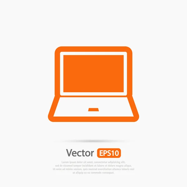 Design de ícone laptop — Vetor de Stock