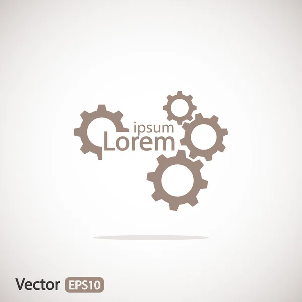 Gear icon design . — Stock Vector