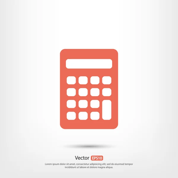 Kalkulator ikona designu — Wektor stockowy