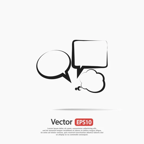 Icono de burbujas de voz — Vector de stock