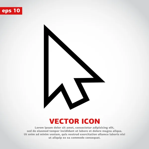 Diseño del icono del cursor — Vector de stock