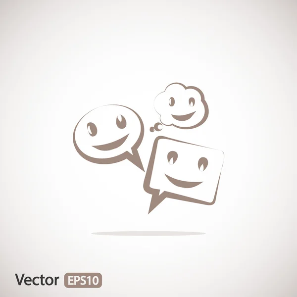 Icono de burbujas de voz — Vector de stock