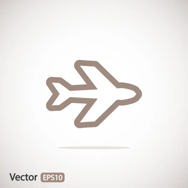 Airplane symbol design — Stock Vector