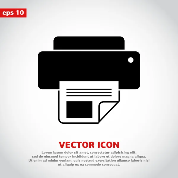 Diseño del icono de la impresora — Vector de stock