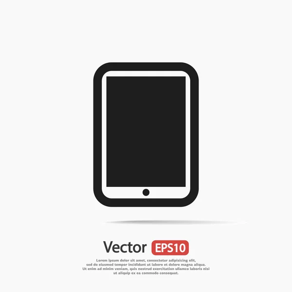 Modern digitális tabletta pc ikonra — Stock Vector