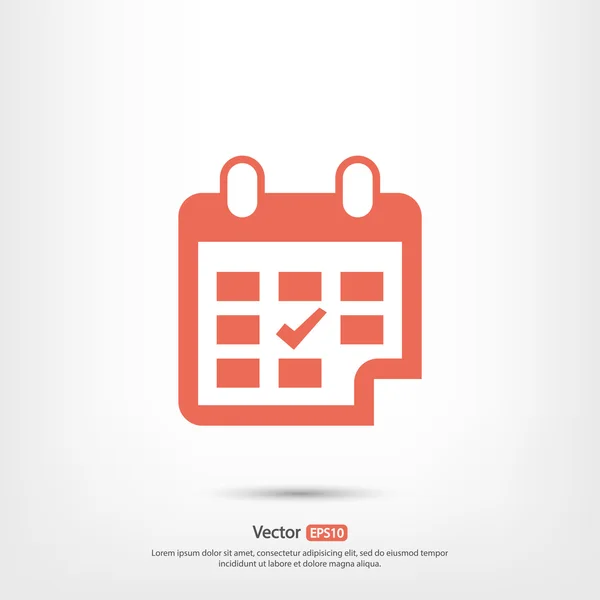 Agenda pictogram ontwerp — Stockvector