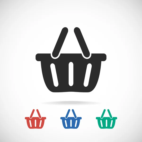 Icono de cesta de compra — Vector de stock