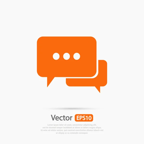 Icono de burbuja de habla — Vector de stock