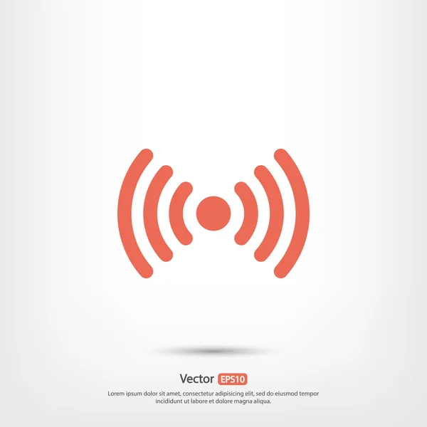 Wireless Icon, Flat design style — стоковый вектор