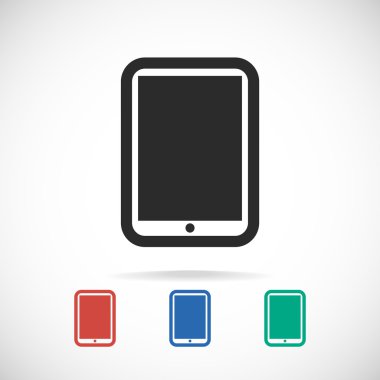 Modern dijital tablet pc simgesi