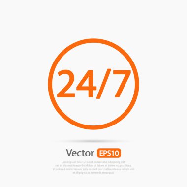 bir gün ve haftanın 7 günü 24 Saat