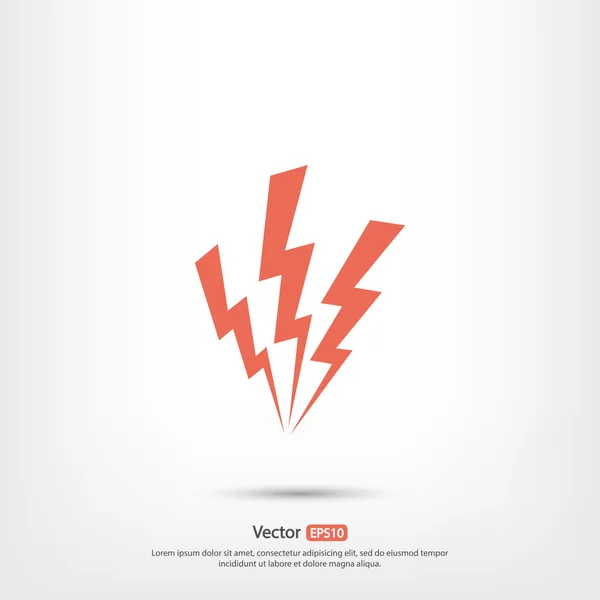 Lightning icon design — Stock Vector