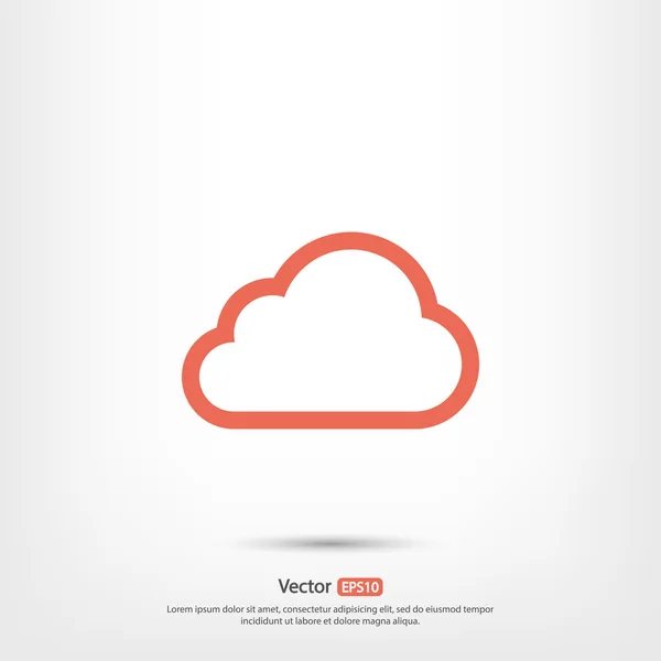 Wolk pictogram ontwerp — Stockvector