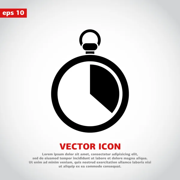 Diseño de icono de cronómetro — Vector de stock