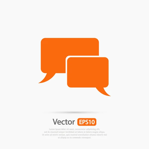 Icono de burbuja de habla — Vector de stock