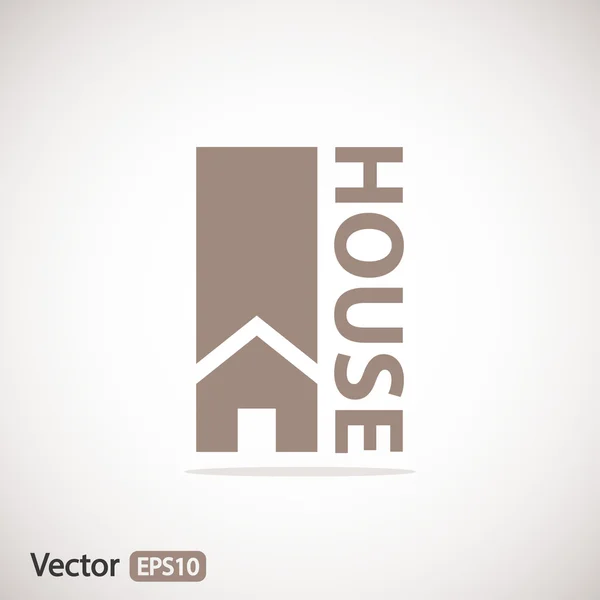 Icona Flat House . — Vettoriale Stock