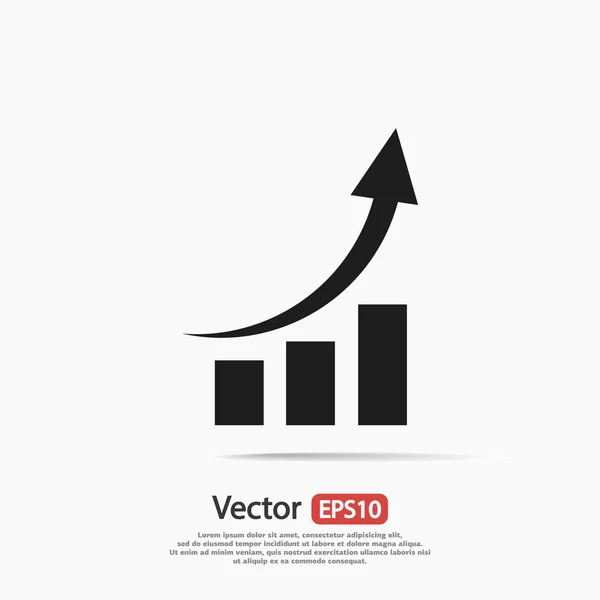 Infographic, grafiek pictogram — Stockvector