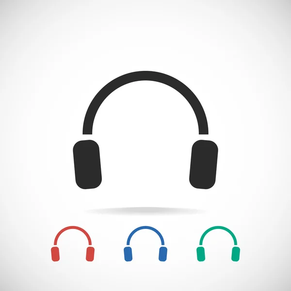 Auriculares icono de diseño — Vector de stock