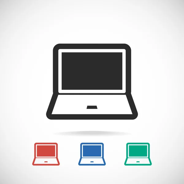 Laptop pictogram ontwerp — Stockvector