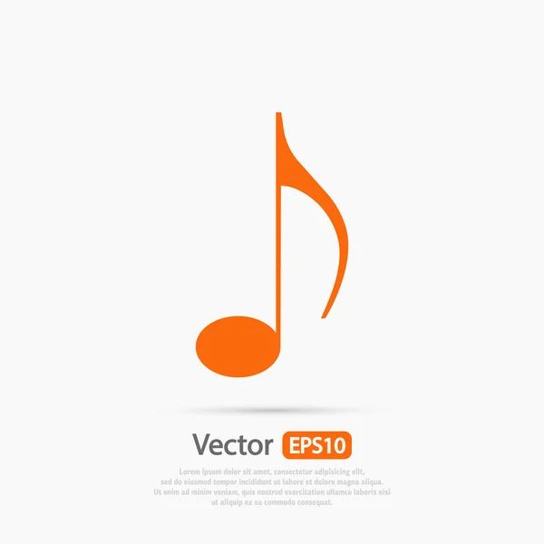 Ícone de música design — Vetor de Stock