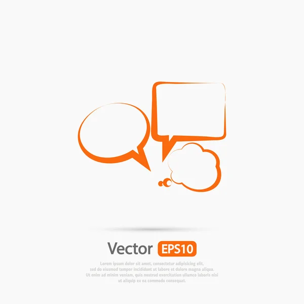 Icono de burbujas de voz — Vector de stock