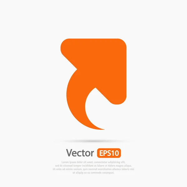 Icono flecha arriba — Vector de stock