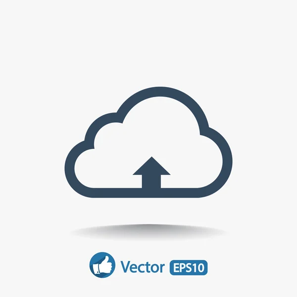 Cloud-Upload-Symbol — Stockvektor