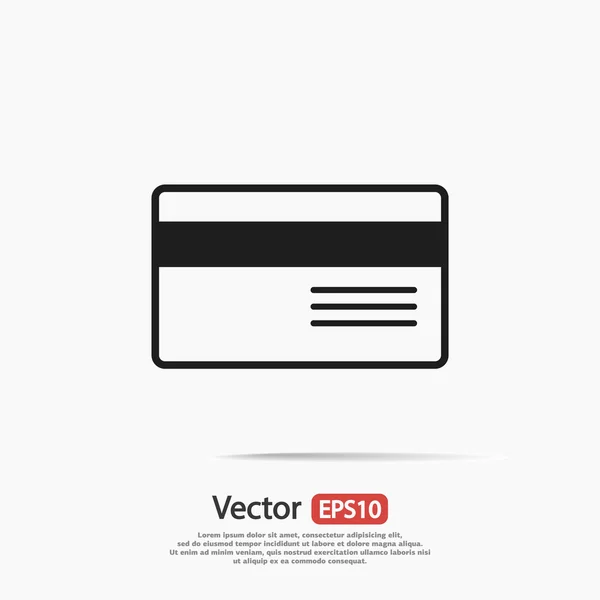 Pictogram van de creditcard van de Bank — Stockvector