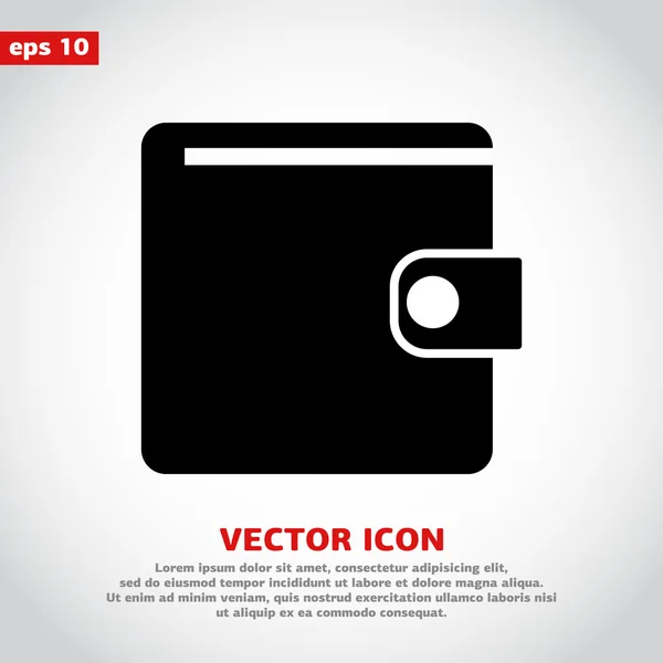 Diseño de icono de cartera — Vector de stock