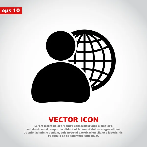 Icono del hombre de negocios — Vector de stock